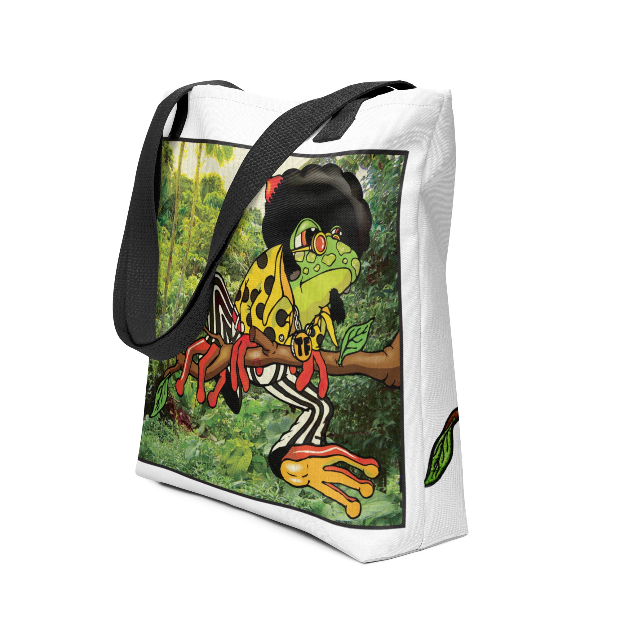 Treefrog Funk Tote bag :: Illustration by da kinky koala Secondary image