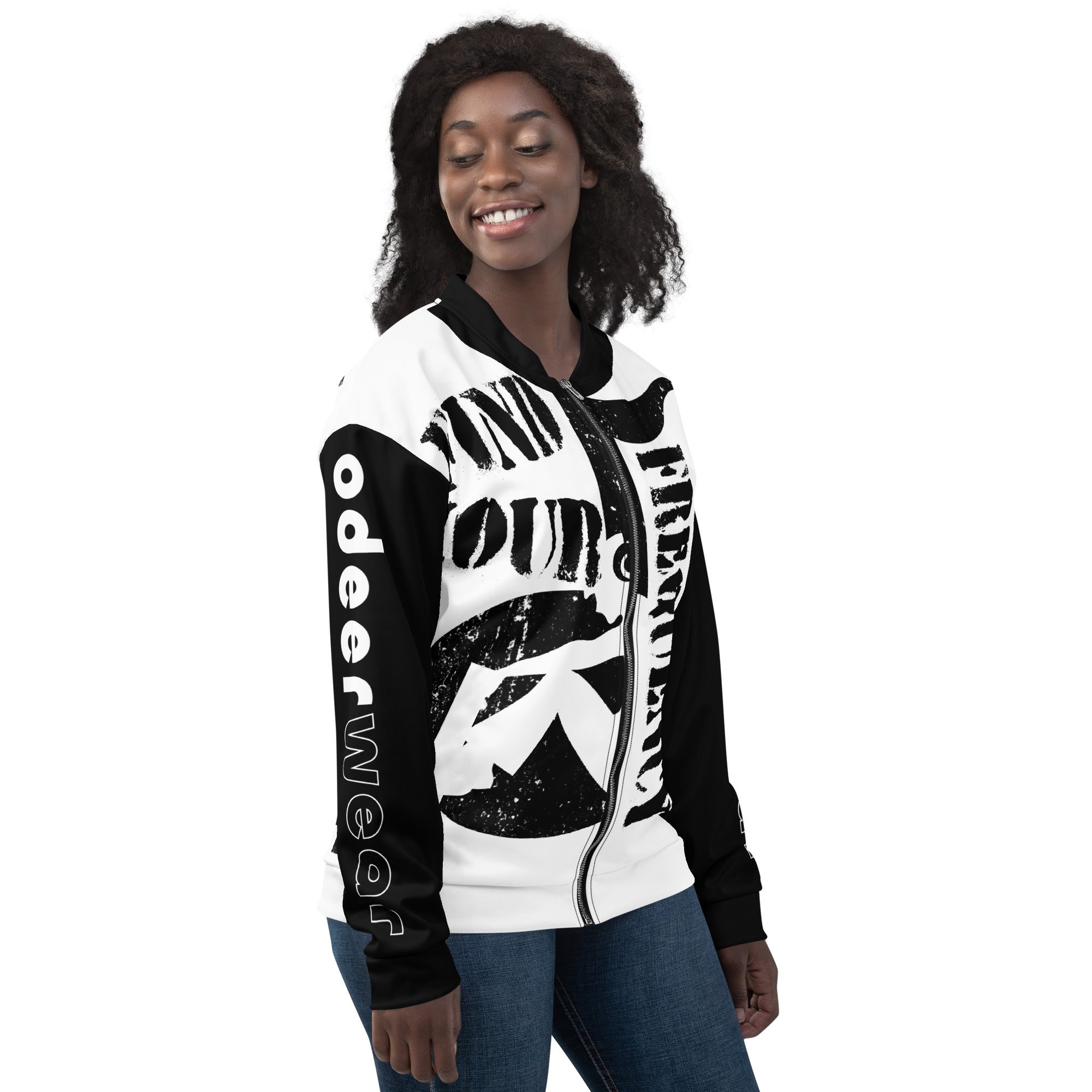 Find Your Frequency Unisex Bomber Jacket Secondary image