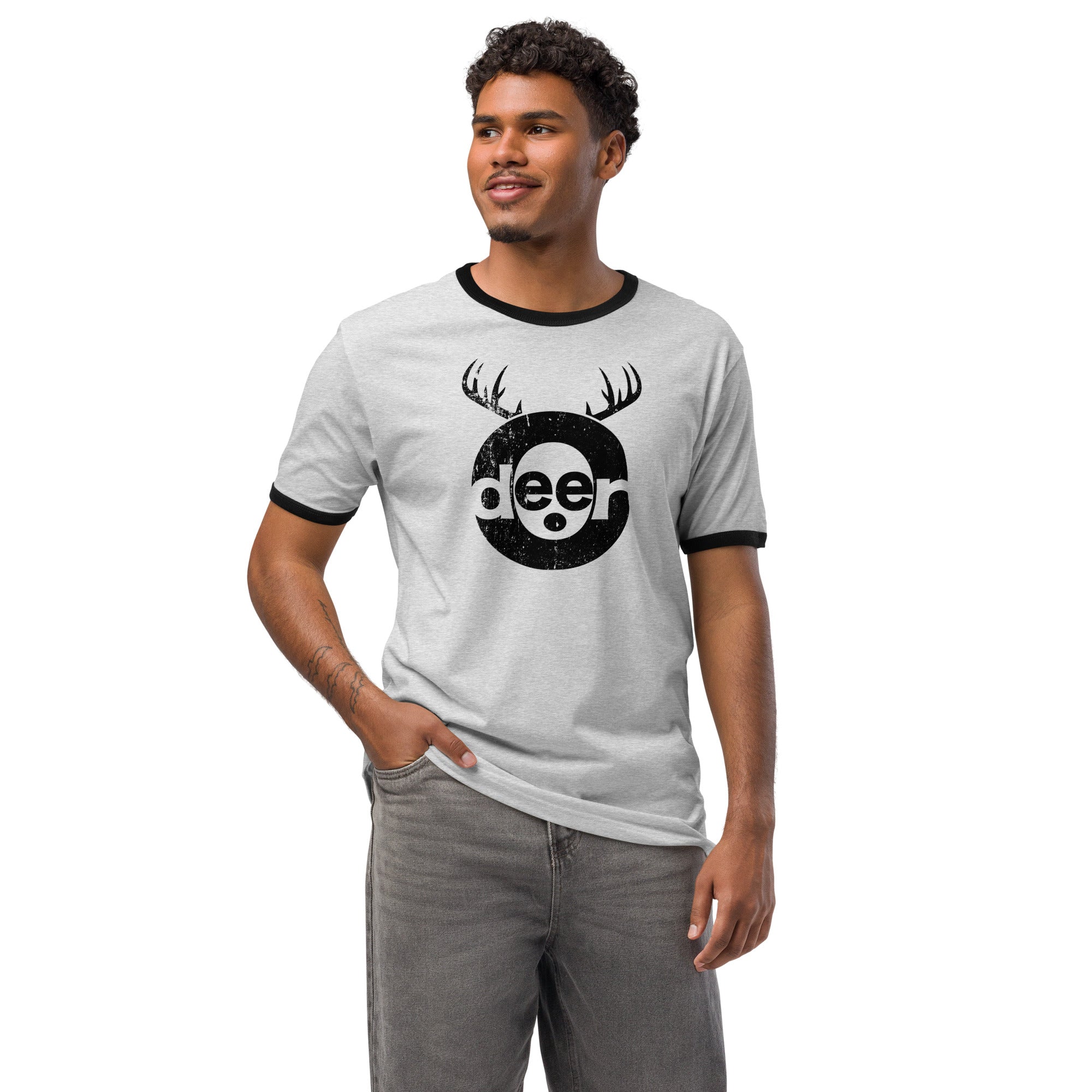 Our Glorious Odeer Logo printed on Unisex ringer t-shirt Secondary image