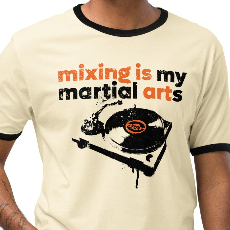 Mixing is my Martial Arts design printed on high quality Unisex ringer t-shirt Secondary image