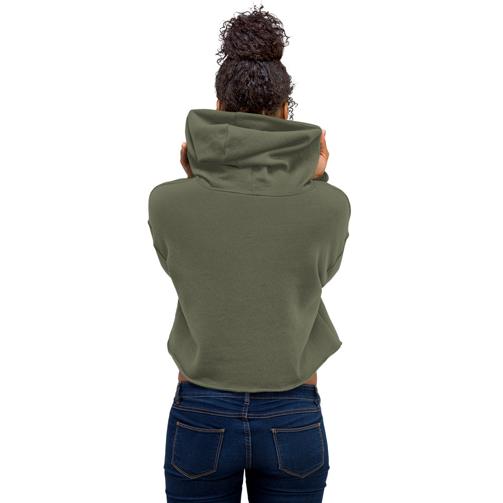 Find your Frequency Crop Hoodie(Black print) Secondary image